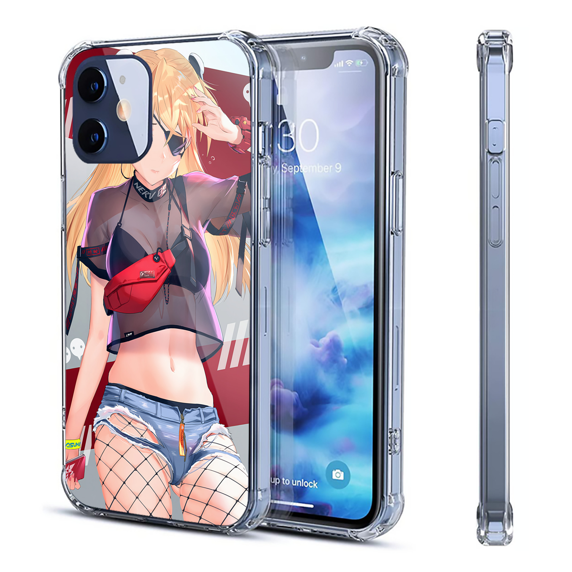 （画像用） EVA 新世紀エヴァンゲリオン 【iPhone 12シリーズ対応】透明スマホケース（クリアソフトケース）
